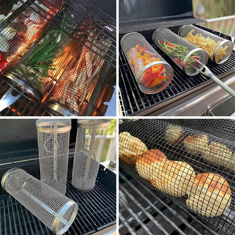 Grill Maestro : Panier De Barbecue En Acier Inoxydable - Ma cuisine parfaite