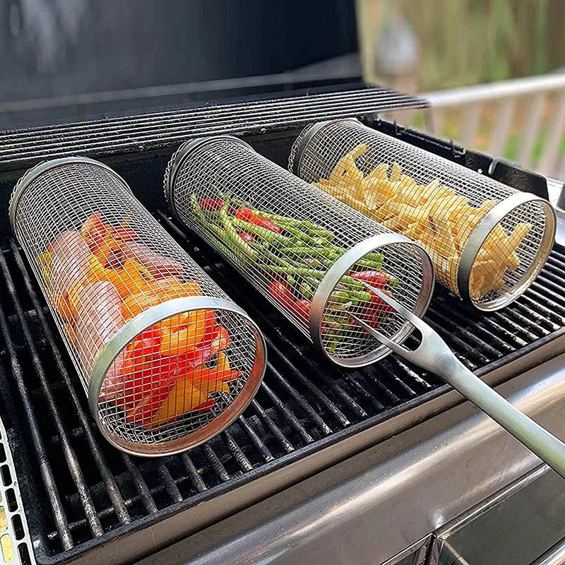 Grill Maestro : Panier De Barbecue En Acier Inoxydable - Ma cuisine parfaite